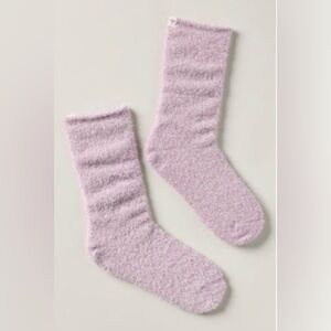 Bombas NWT Sparkle Fuzzy Calf Socks- Pink Sparkle- Small